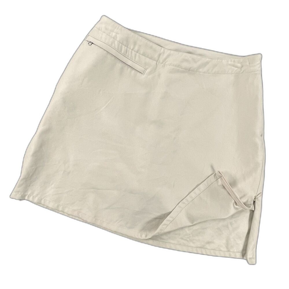 Patagonia Duway Skort 6 Beige Polyester Athletic Hiking Trail Travel Skirt Golf